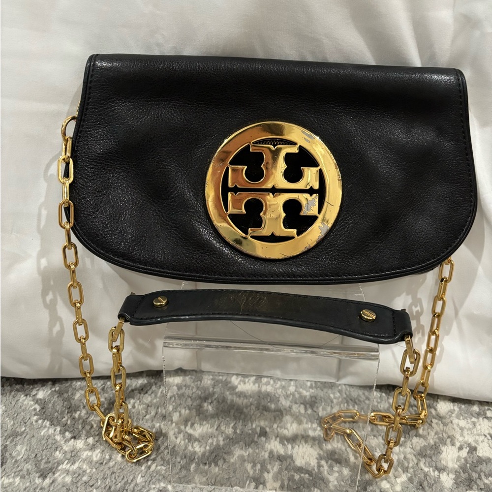 AUTHENTIC Black Tory burch cross body / clutch
